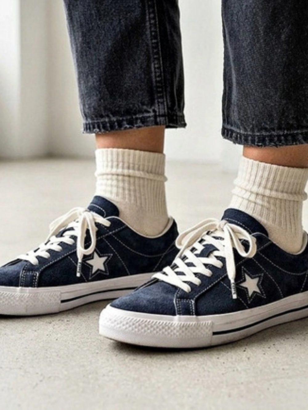 Converse One Star Pro Sneakers Blue White US Men's 7, Womens 8.5.